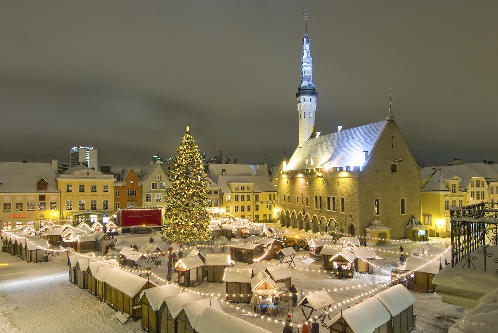 Christmas Market, Town Hall Square, Tallinn, Estonia